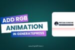 How to Add an Animated RGB Shadow Effect to Your GeneratePress Navigation Header Bar