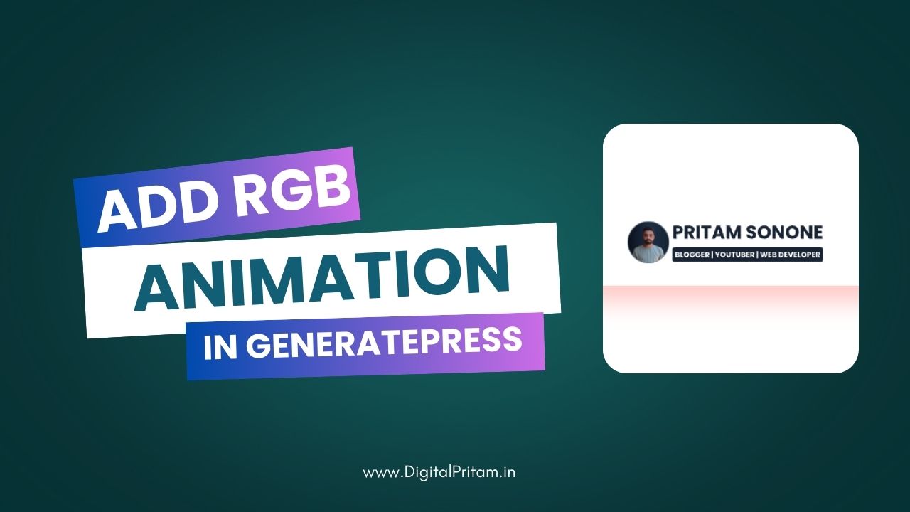 How to Add an Animated RGB Shadow Effect to Your GeneratePress Navigation Header Bar