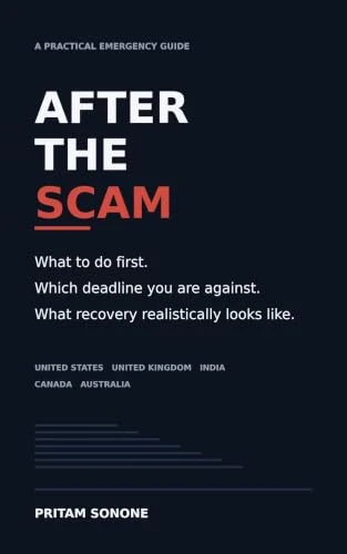 After the Scam by Pritam Sonone, book cover